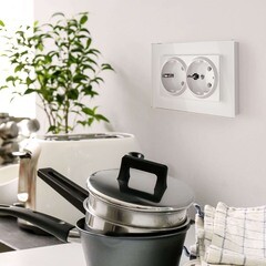 Рамка для двойной розетки Werkel Favorit белая (a051191) - фото 4