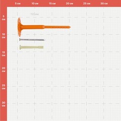 Дюбель для теплоизоляции Sormat 8х155 мм металлический гвоздь с термоголовкой (250 шт.) - фото 6