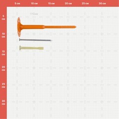 Дюбель для теплоизоляции Sormat 8х175 мм металлический гвоздь с термоголовкой (200 шт.) - фото 5