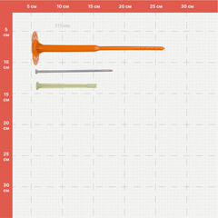 Дюбель для теплоизоляции Sormat 8х215 мм металлический гвоздь с термоголовкой (50 шт.) - фото 2