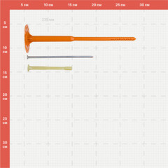Дюбель для теплоизоляции Sormat 8х235 мм металлический гвоздь с термоголовкой (50 шт.) - фото 2