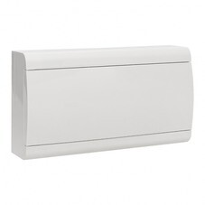 Щит распределительный навесной EKF SlimBox PROxima ЩРН-П-18 пластиковый IP41 197х369х95 мм 18 модулей белая дверь (sb-n-18w)