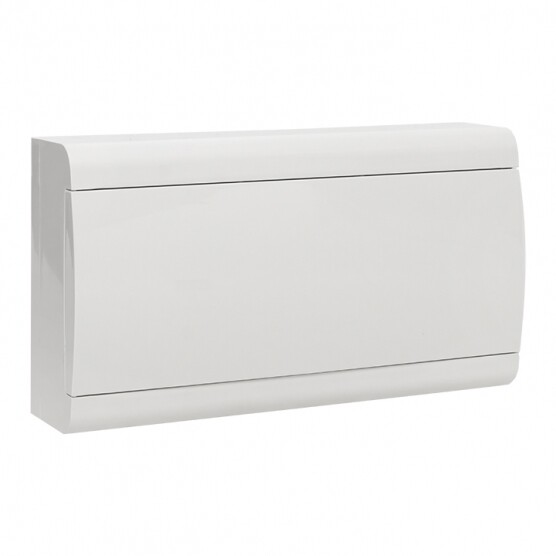 Изображение товара Щит распределительный SlimBox ЩРН-П-18 пластиковый IP41 369х197х95 мм 18 модулей белая дверь