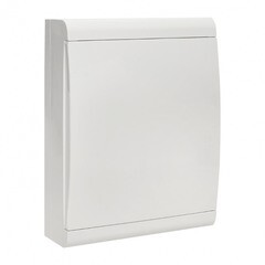 Изображение товара Щит распределительный навесной EKF SlimBox PROxima ЩРН-П-24 пластиковый IP41 335х261х97 мм 24 модуля белая дверь