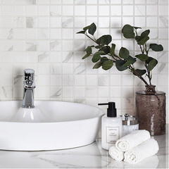 Мозаика Starmosaic Carrara Matt белая керамическая 306х306х6 мм матовая - фото 7