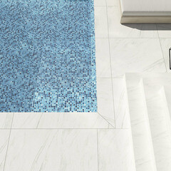 Мозаика Vidrepur Nature Olympic синяя стеклянная 317х317х4 мм глянцевая - фото 8