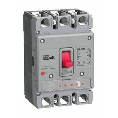 Изображение товара Автоматический выключатель в литом корпусе силовой Dekraft ВА-333E 3P 125А 50 кА 400 В с электронным расцепителем (22500DEK)