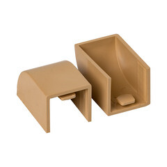 Заглушка торцевая для кабель-канала EKF 16х16 мм светлое дерево (4 шт.) (ecl-16-16x4) - фото 2