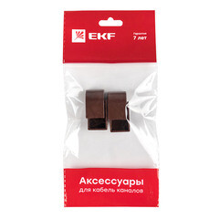 Заглушка торцевая для кабель-канала EKF 16х16 мм темное дерево (4 шт.) (ecd-16-16x4) - фото 5