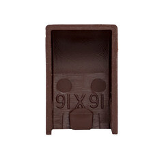 Заглушка торцевая для кабель-канала EKF 16х16 мм темное дерево (4 шт.) (ecd-16-16x4) - фото 4