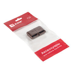 Заглушка торцевая для кабель-канала EKF 20х10 мм темное дерево (4 шт.) (ecd-20-10x4) - фото 3