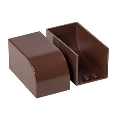 Заглушка торцевая для кабель-канала EKF 25х25 мм темное дерево (4 шт.) (ecd-25-25x4) - фото 5