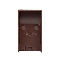 Заглушка торцевая для кабель-канала EKF 25х25 мм темное дерево (4 шт.) (ecd-25-25x4) - фото 3