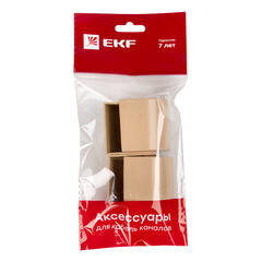 Заглушка торцевая для кабель-канала EKF 40х25 мм светлое дерево (4 шт.) (ecl-40-25x4) - фото 2