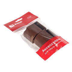 Заглушка торцевая для кабель-канала EKF 40х25 мм темное дерево (4 шт.) (ecd-40-25x4) - фото 5