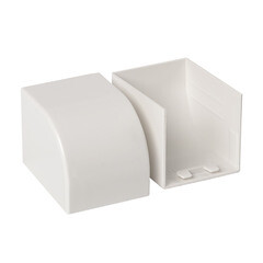 Заглушка торцевая для кабель-канала EKF 40х40 мм белая (4 шт.) (ecw-40-40x4) - фото 3