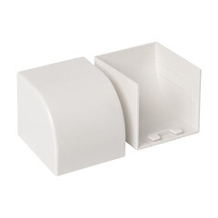 Заглушка торцевая для кабель-канала EKF 60х60 мм белая (4 шт.) (ecw-60-60x4) - фото 3