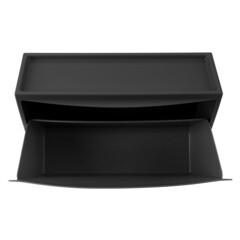 Обувница подвесная пластиковая черная 512х185х380 мм Econova - фото 4