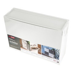 Обувница подвесная пластиковая белая 512х185х380 мм Econova - фото 8