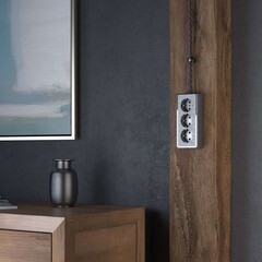 Розетка Werkel Gallant накладная графит со шторками (a052595) - фото 2