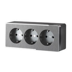 Изображение товара Розетка Werkel Gallant накладная графит со шторками (a052595)