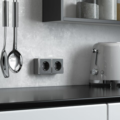 Розетка Werkel Gallant накладная графит (a051339) - фото 2