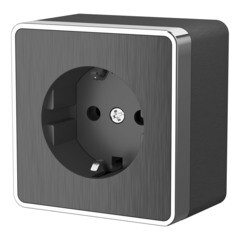 Розетка Werkel Gallant накладная графит (a051339) - фото 1