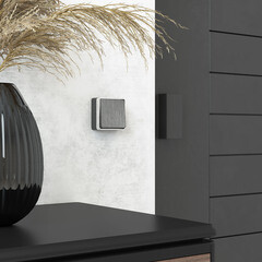 Выключатель Werkel Gallant одноклавишный накладной графит рифленый (a051338) - фото 2