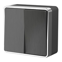 Изображение товара Выключатель Werkel Gallant двухклавишный накладной графит рифленый (a051337)