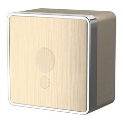 Вывод кабеля Werkel Gallant накладной шампань рифленый (a051046) - фото 1