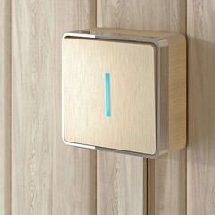 Выключатель Werkel Gallant одноклавишный накладной шампань с подсветкой (a051042) - фото 3