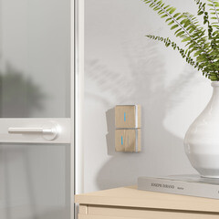 Выключатель Werkel Gallant одноклавишный накладной шампань с подсветкой (a051042) - фото 2