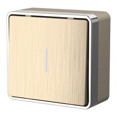 Выключатель Werkel Gallant одноклавишный накладной шампань с подсветкой (a051042) - фото 1