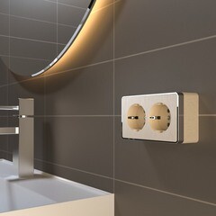 Розетка Werkel Gallant накладная шампань (a051037) - фото 6