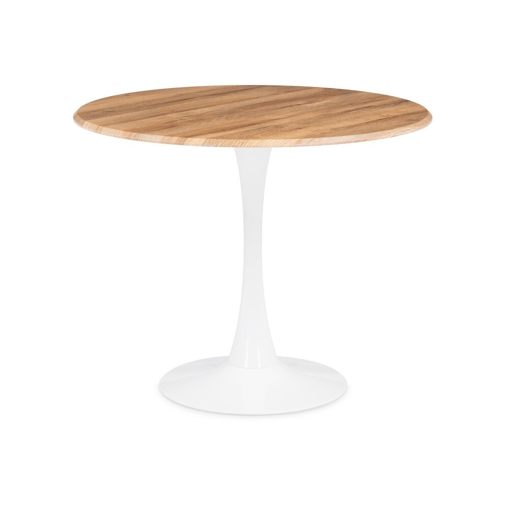 Изображение товара Круглый кухонный стол д0.9 м дуб вотан Тулип от Woodville