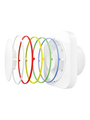 Вентилятор осевой Era Disc 4 159х159 мм d100 мм белый - фото 4