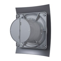 Вентилятор осевой DiCiTi Breeze 5C dark gray metal с обратным клапаном 237х190 мм d125 мм серый - фото 2