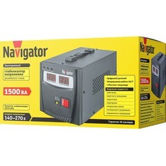 Стабилизатор напряжения Navigator NVR-RF1 однофазный 220 В 1,5 кВт переносной - фото 2