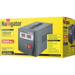 Стабилизатор напряжения Navigator NVR-RF1 однофазный 220 В 2 кВт переносной - фото 2