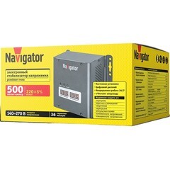 Стабилизатор напряжения Navigator NVR-RW1 однофазный 220 В 0,5 кВт навесной - фото 2