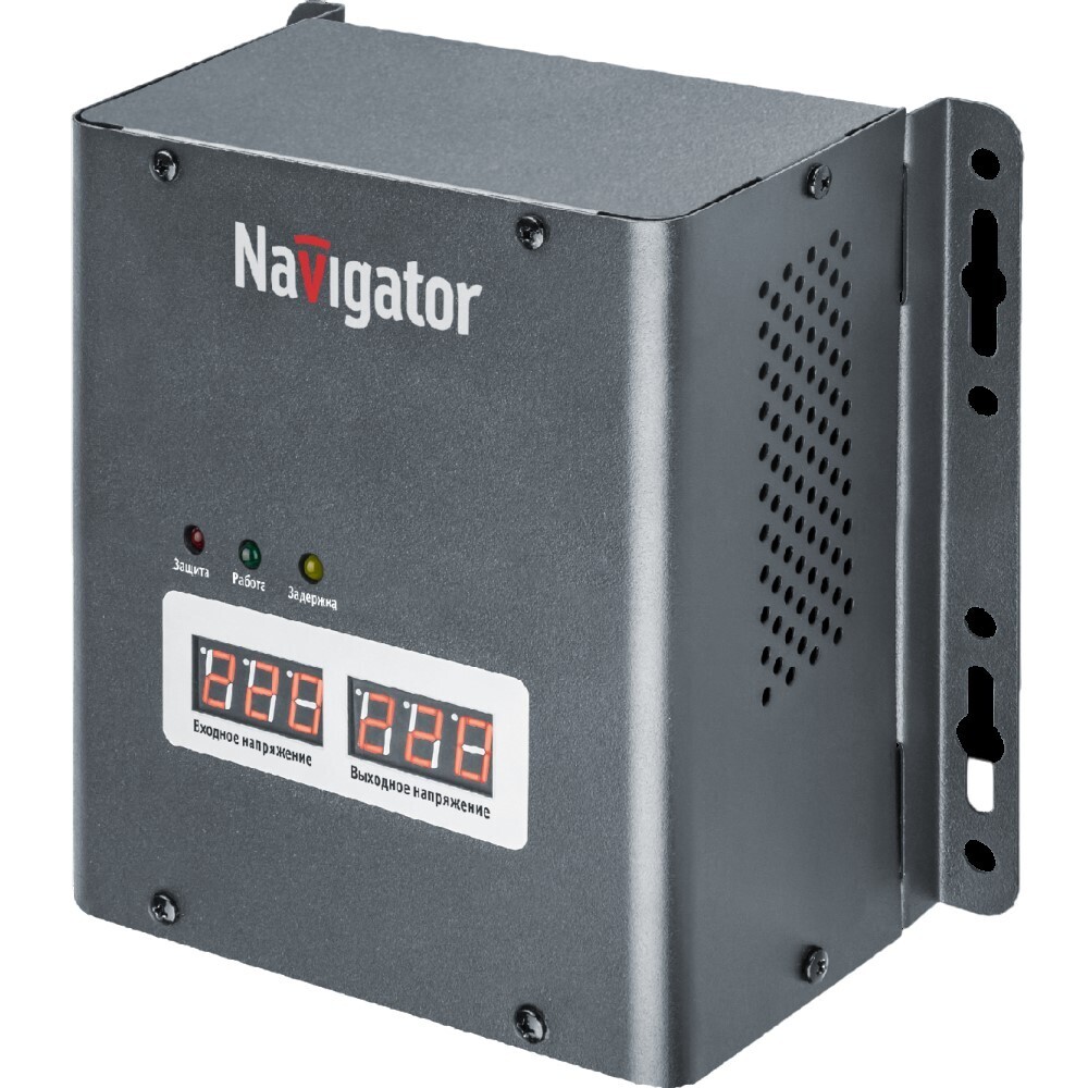 Изображение товара Стабилизатор напряжения Navigator NVR-RW1 0,5 кВт релейный для бытовой техники
