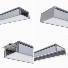 Профиль для светодиодной ленты Apeyron (08-01) 2 м П-образный - фото 4