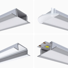 Профиль для светодиодной ленты Apeyron (08-02) 2 м прямоугольный анодированный алюминий - фото 3