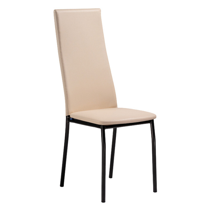 Изображение товара Стул Mirilis бежевый из искусственной кожи с металлическими ножками