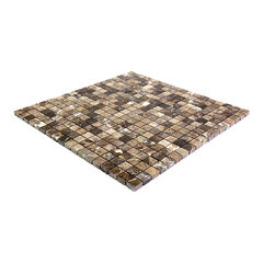Мозаика Mir Mosaic Natural i-Tilе коричневая из натурального камня 298х298х4 мм глянцевая - фото 6