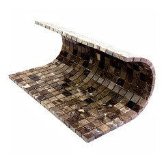 Мозаика Mir Mosaic Natural i-Tilе коричневая из натурального камня 298х298х4 мм глянцевая - фото 5