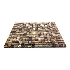 Мозаика Mir Mosaic Natural i-Tilе коричневая из натурального камня 298х298х4 мм глянцевая - фото 4