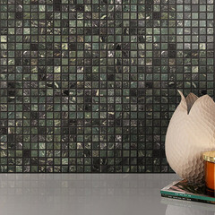 Мозаика Mir Mosaic Natural Adriatica зеленая из натурального камня 305х305х7 мм глянцевая - фото 9