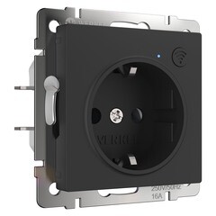 Изображение товара Умная розетка Werkel Minimir Home (a056422) скрытая установка черная с заземлением