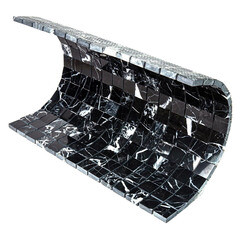 Мозаика Mir Mosaic Natural Adriatica черная из натурального камня 305х305х7 мм глянцевая - фото 5